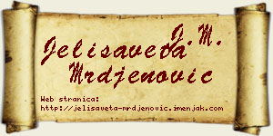 Jelisaveta Mrđenović vizit kartica